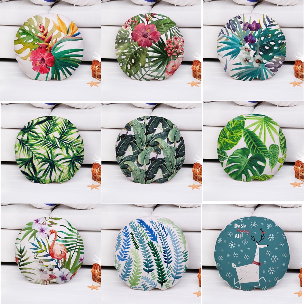 Decorative Round Pillow Case