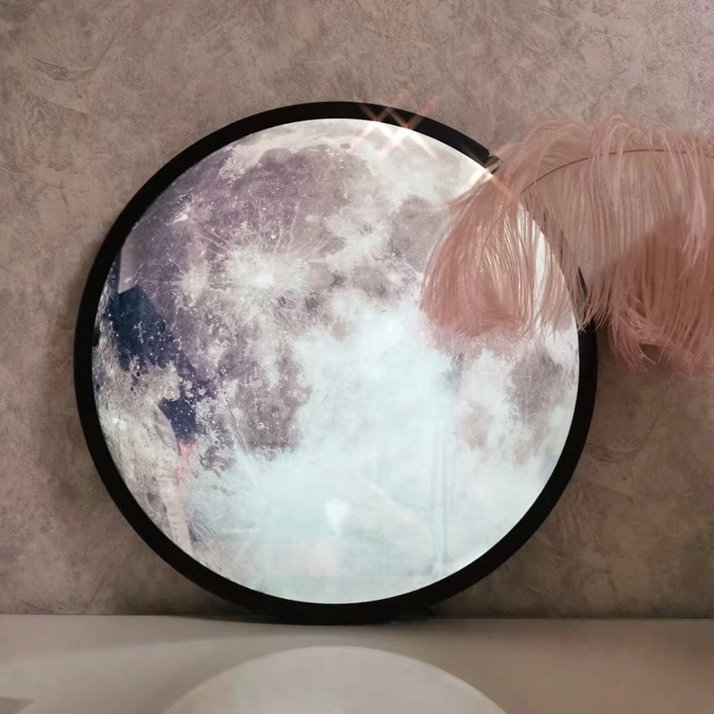 Decorative USB Moon Mirror Lamp