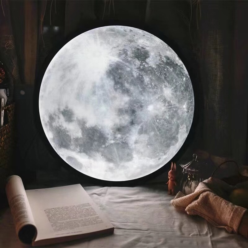 Decorative USB Moon Mirror Lamp