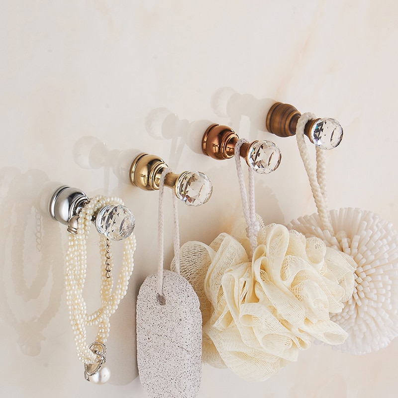 Decorative Wall Hooks Crystal Design (5 PCS) Decorative Wall Hooks Crystal Design (5 PCS)