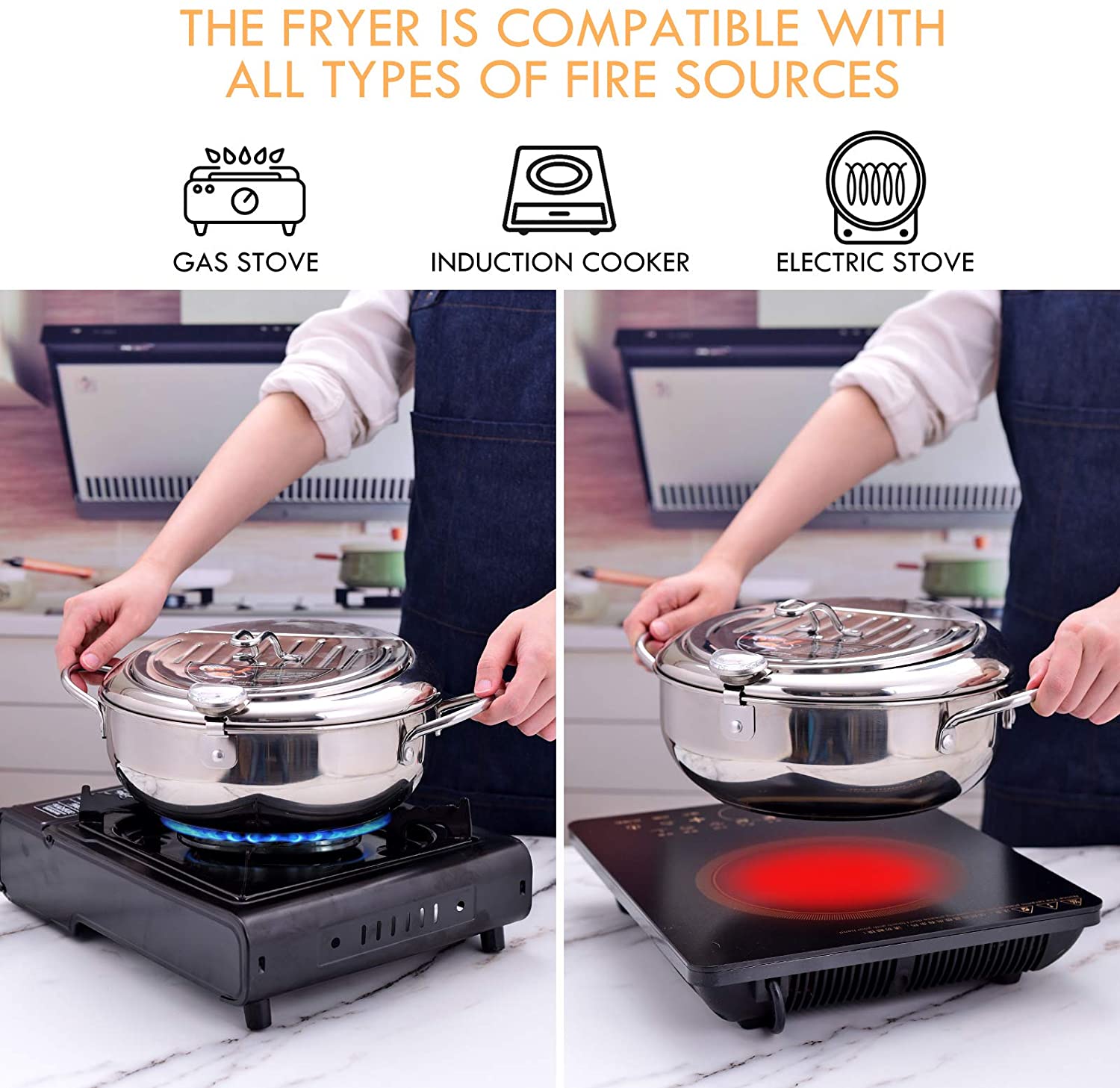 Deep Frying Pot with Thermometer Deep Frying Pot with Thermometer