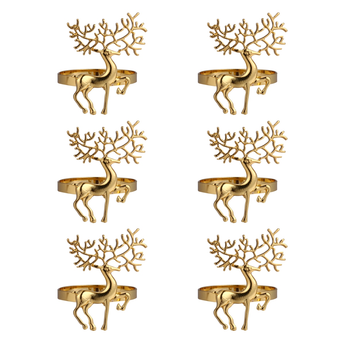 Deer Christmas Napkin Holders (6 pcs)