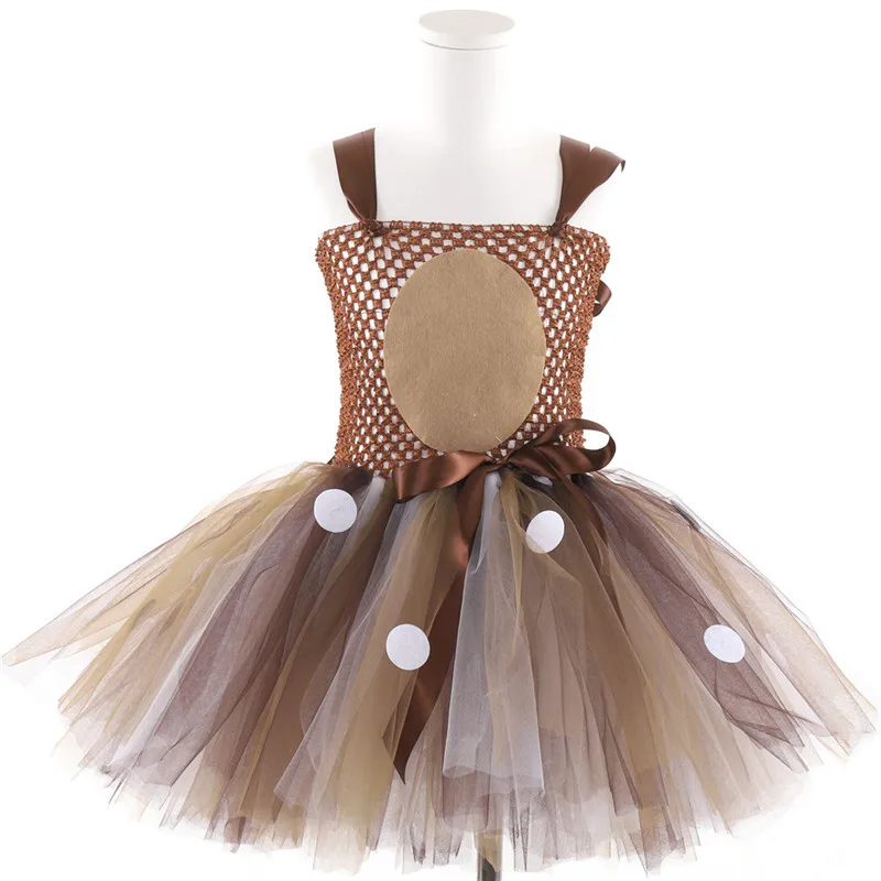 Deer Costumes for Baby Girls Christmas Dress for Kids Halloween Costumes Reindeer Tulle Tutu Dress Birthday Princess Deer Costumes for Baby Girls Christmas Dress for Kids Halloween Costumes Reindeer Tulle Tutu Dress Birthday Princess