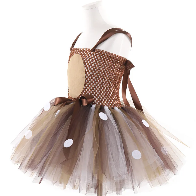 Deer Costumes for Baby Girls Christmas Dress for Kids Halloween Costumes Reindeer Tulle Tutu Dress Birthday Princess Deer Costumes for Baby Girls Christmas Dress for Kids Halloween Costumes Reindeer Tulle Tutu Dress Birthday Princess