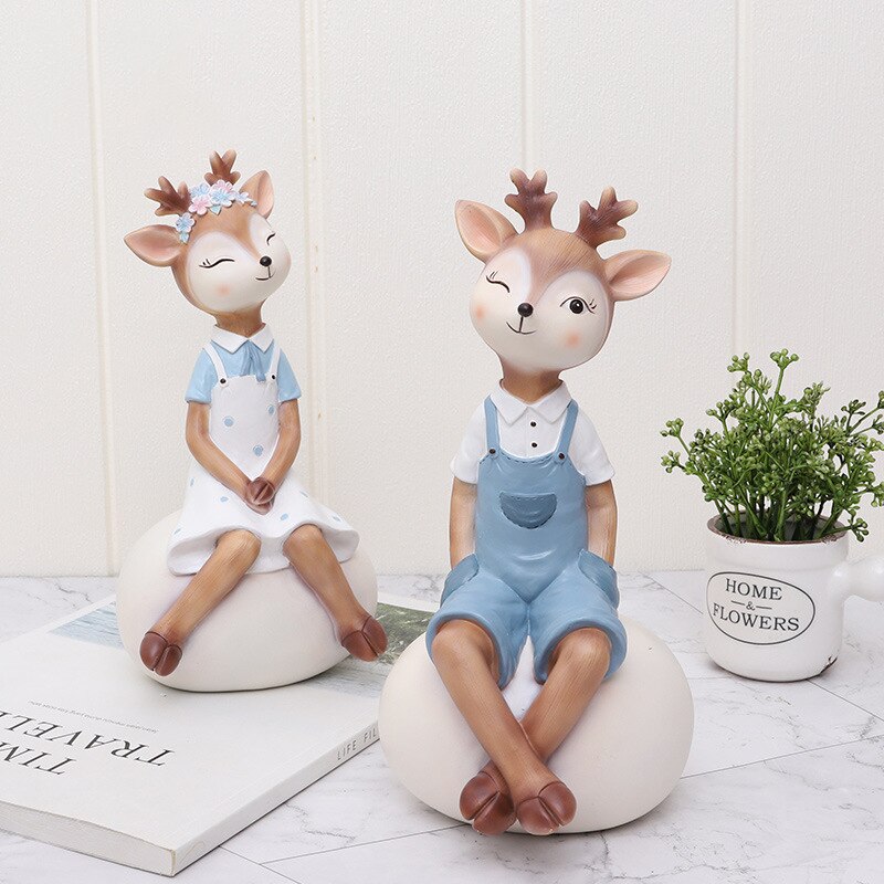 Deer Figurine Animal Home Decoration Deer Figurine Animal Home Decoration
