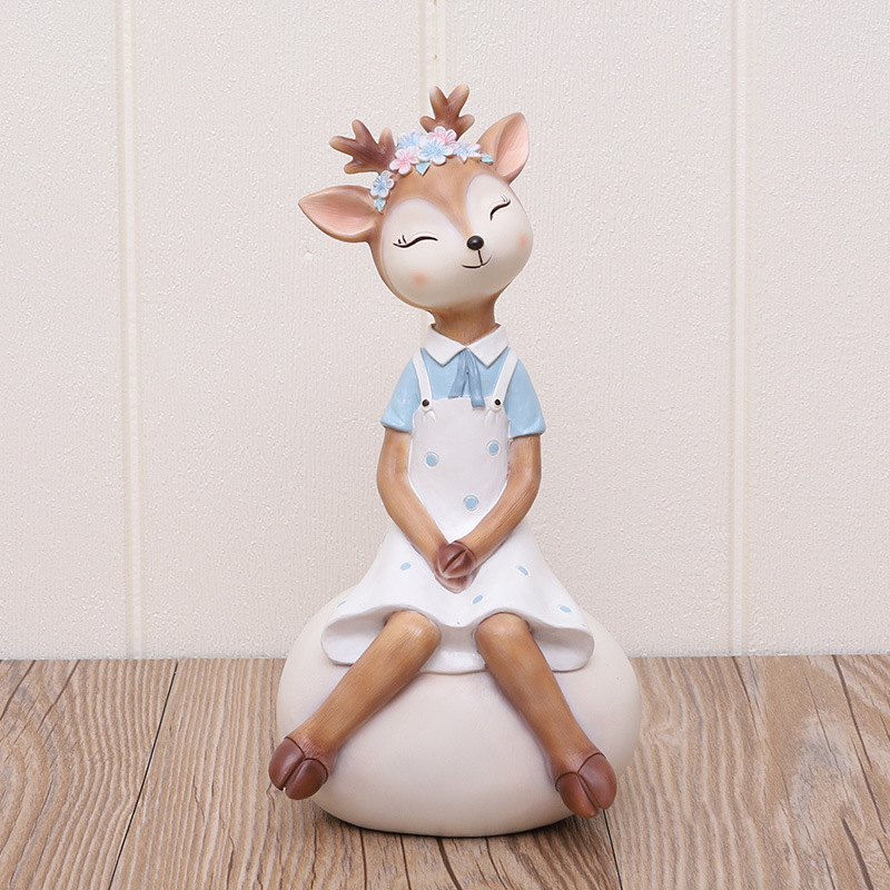 Deer Figurine Animal Home Decoration Deer Figurine Animal Home Decoration