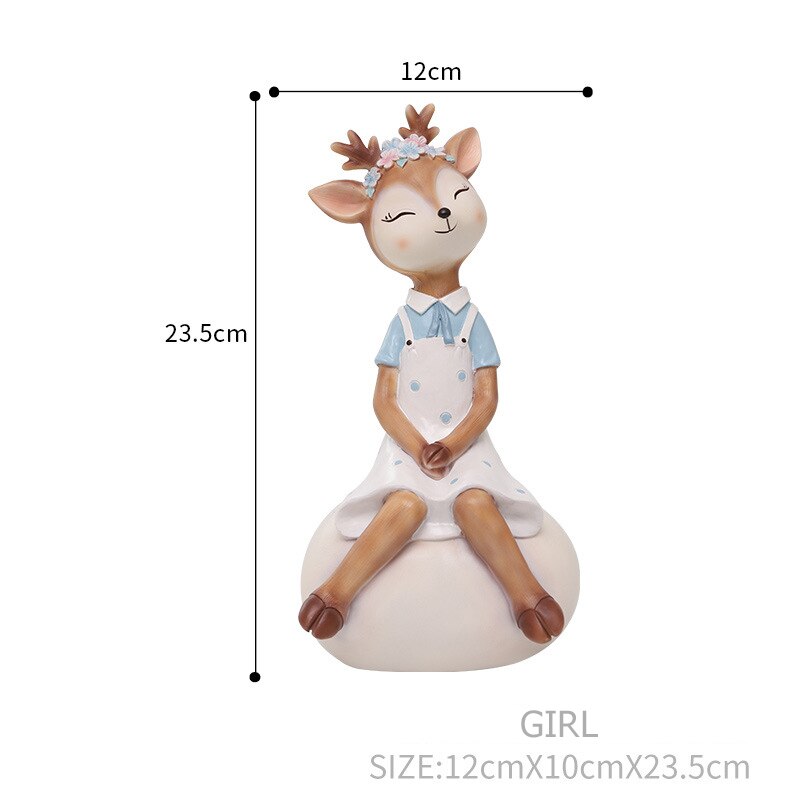Deer Figurine Animal Home Decoration Deer Figurine Animal Home Decoration