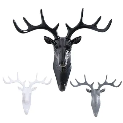 Deer Head Wall Mount Accessories Rack