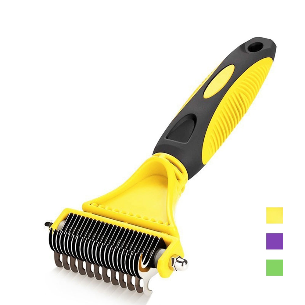 Dematting Dog Undercoat Rake Dematting Dog Undercoat Rake