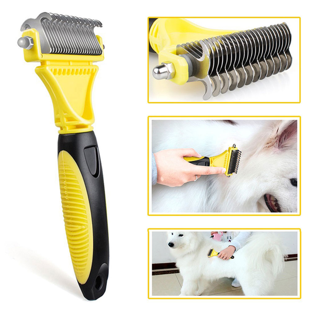 Dematting Dog Undercoat Rake Dematting Dog Undercoat Rake