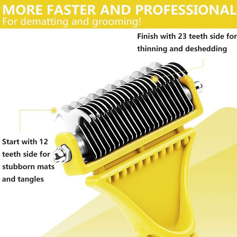Dematting Dog Undercoat Rake Dematting Dog Undercoat Rake