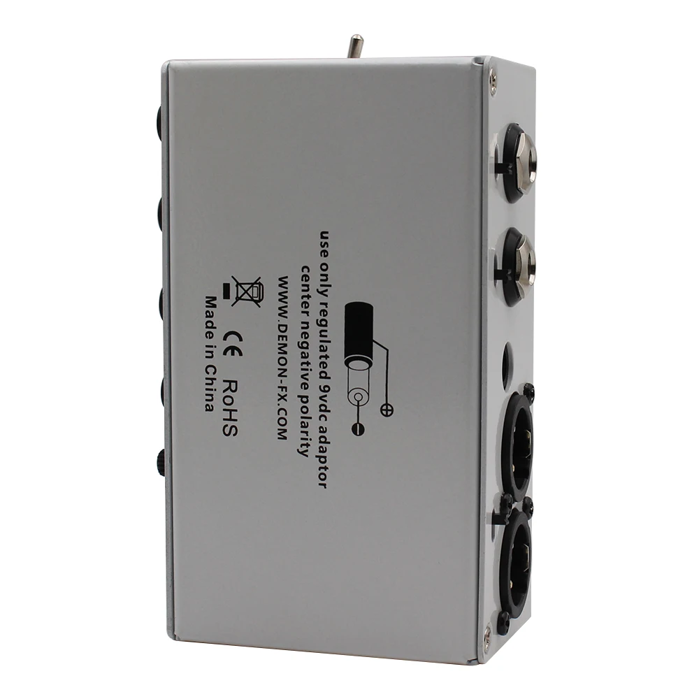 Demonfx SIMPLE DI Box Effect Pedal Preamp Simulator,Power Amp Simplifier Pedal Stereo Cab Simulator for Electric Guitar