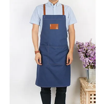 Denim Apron with Leather Straps Denim Apron with Leather Straps