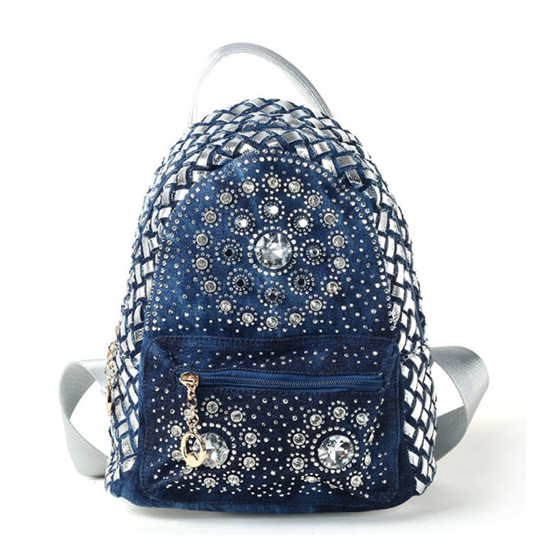 Denim Bag Stylish Backpack Denim Bag Stylish Backpack