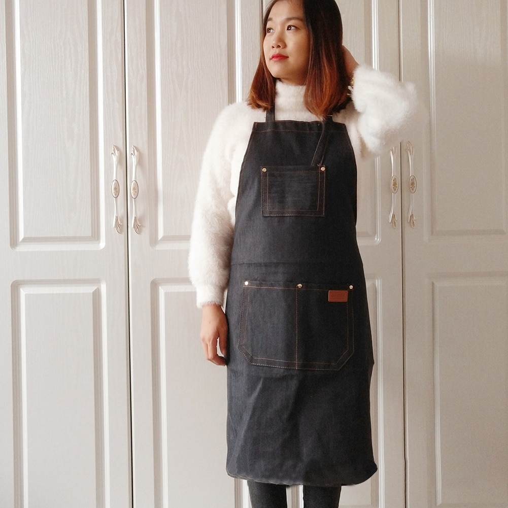 Denim Barber Shop Apron