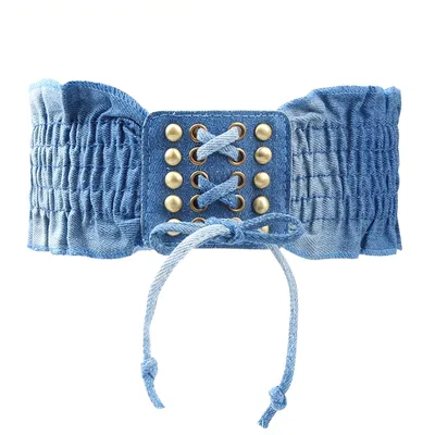 Denim Belt Stretchable Waistband