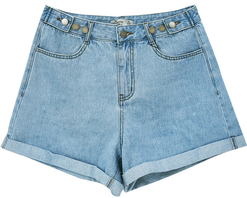 Denim Shorts High Waisted Casual Wear Denim Shorts High Waisted Casual Wear