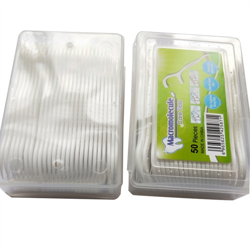 Dental Floss Sticks Oral Care (50 Pcs)