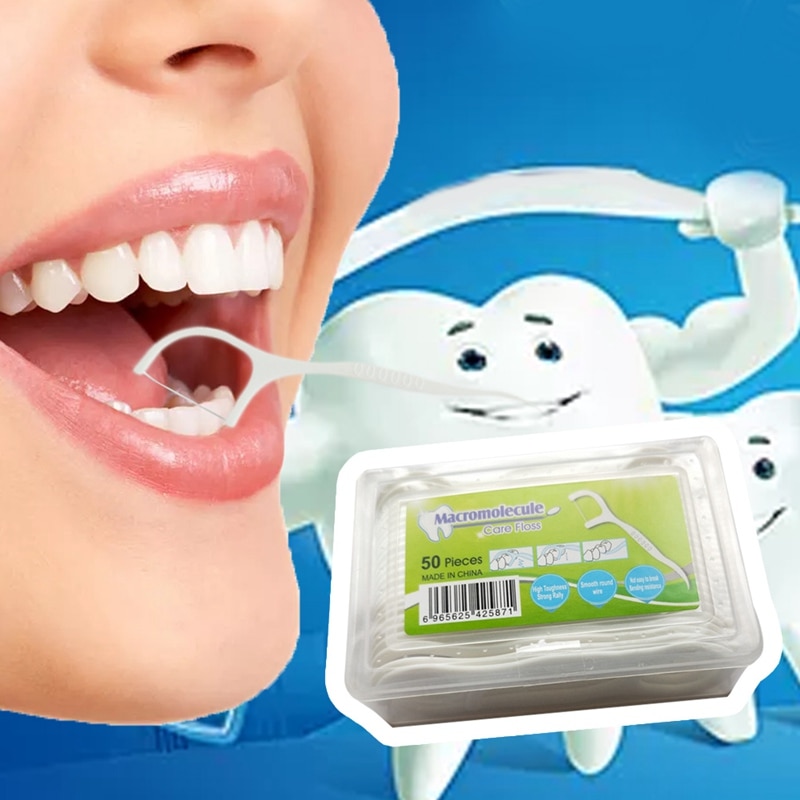 Dental Floss Sticks Oral Care (50 Pcs) Dental Floss Sticks Oral Care (50 Pcs)