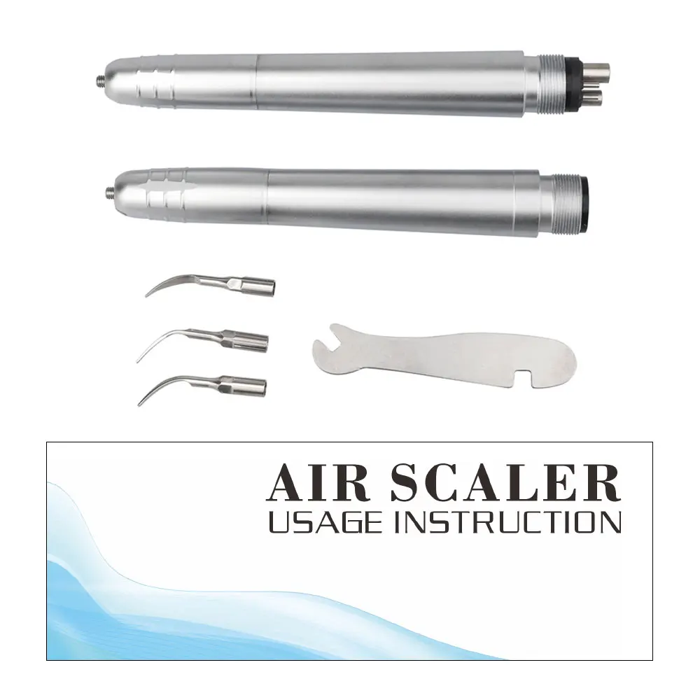 Dental Ultrasonic Air Scaler with 3 Tips Tooth Calculus Remover Cleaning tool Handpiece Whiten Tooth Cleaner