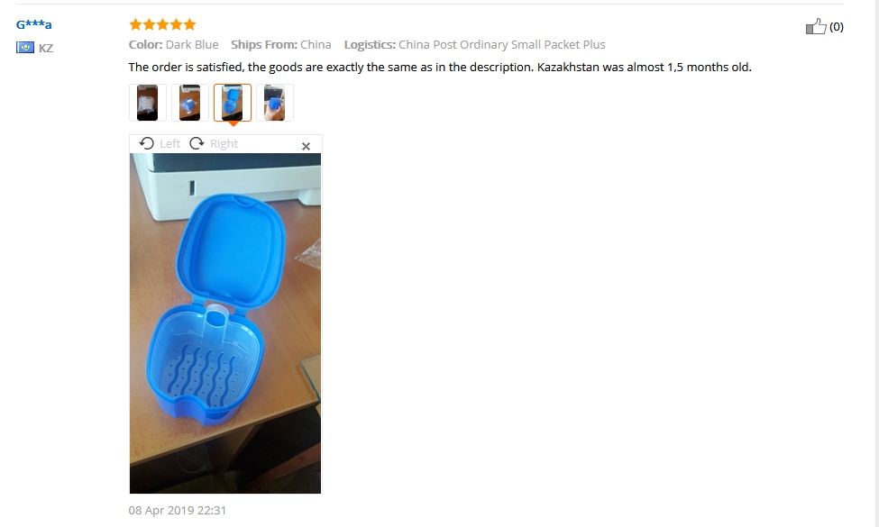 Denture Case with Hanging Net Container Denture Case with Hanging Net Container