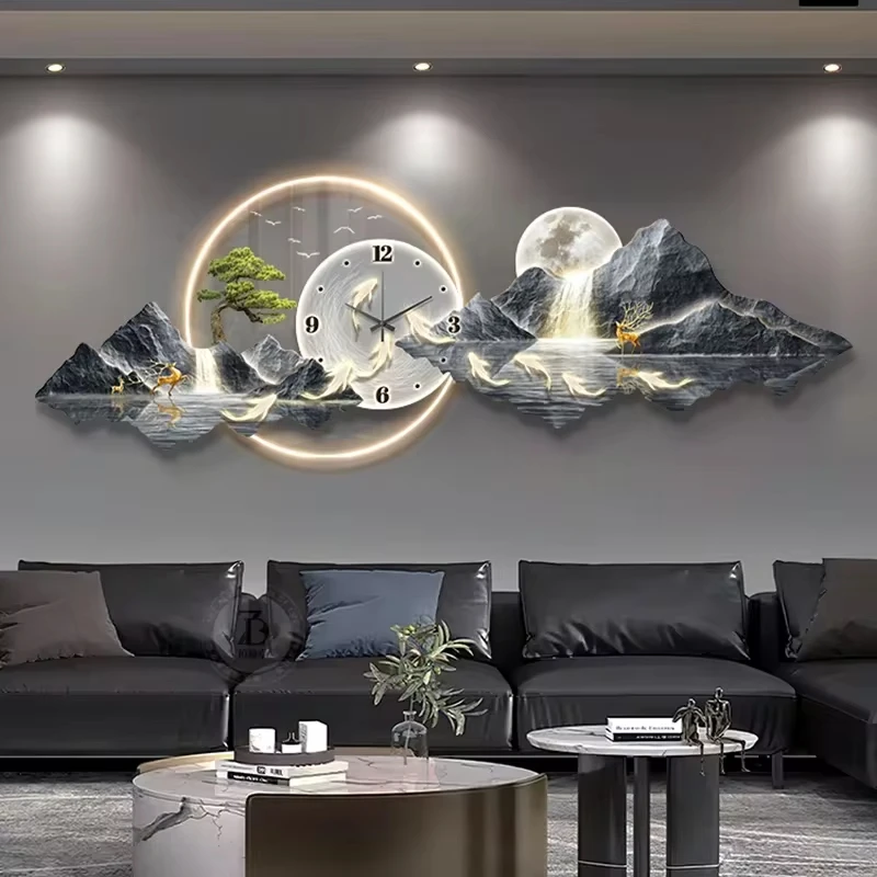 Design Luxury Wall Clocks Living Room Led Aesthetic Minimalist Wall Watch Silent Fashion Nordic Horloge Murale Home Design Luxury Wall Clocks Living Room Led Aesthetic Minimalist Wall Watch Silent Fashion Nordic Horloge Murale Home