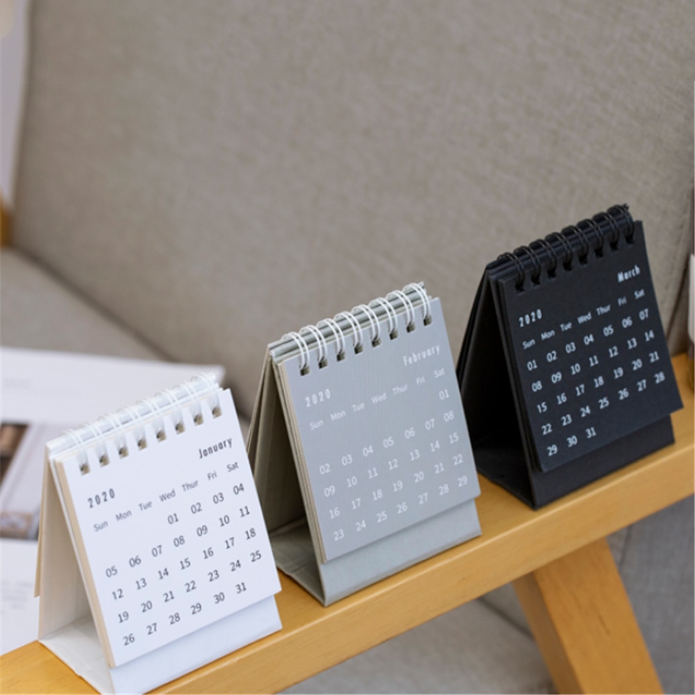 Desk Calendar 2020 Minimalist Design