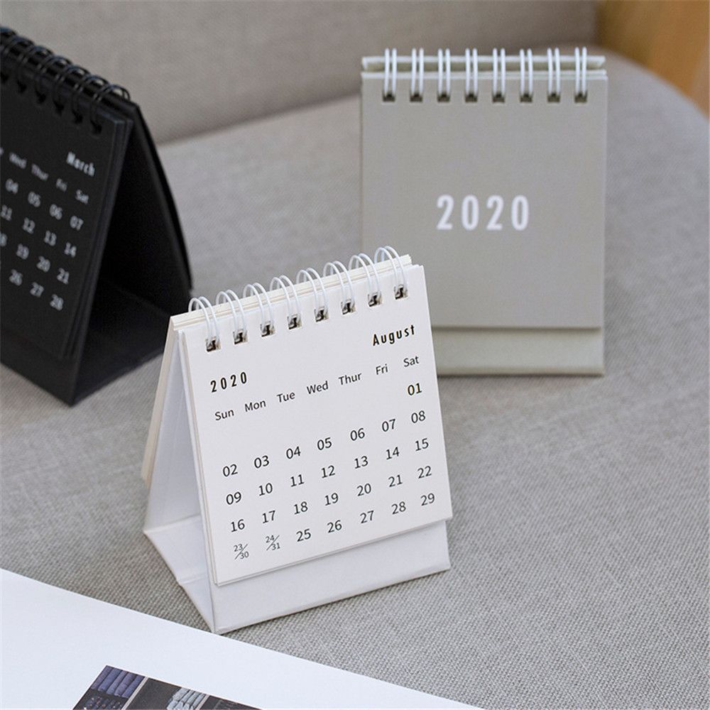 Desk Calendar 2020 Minimalist Design Desk Calendar 2020 Minimalist Design