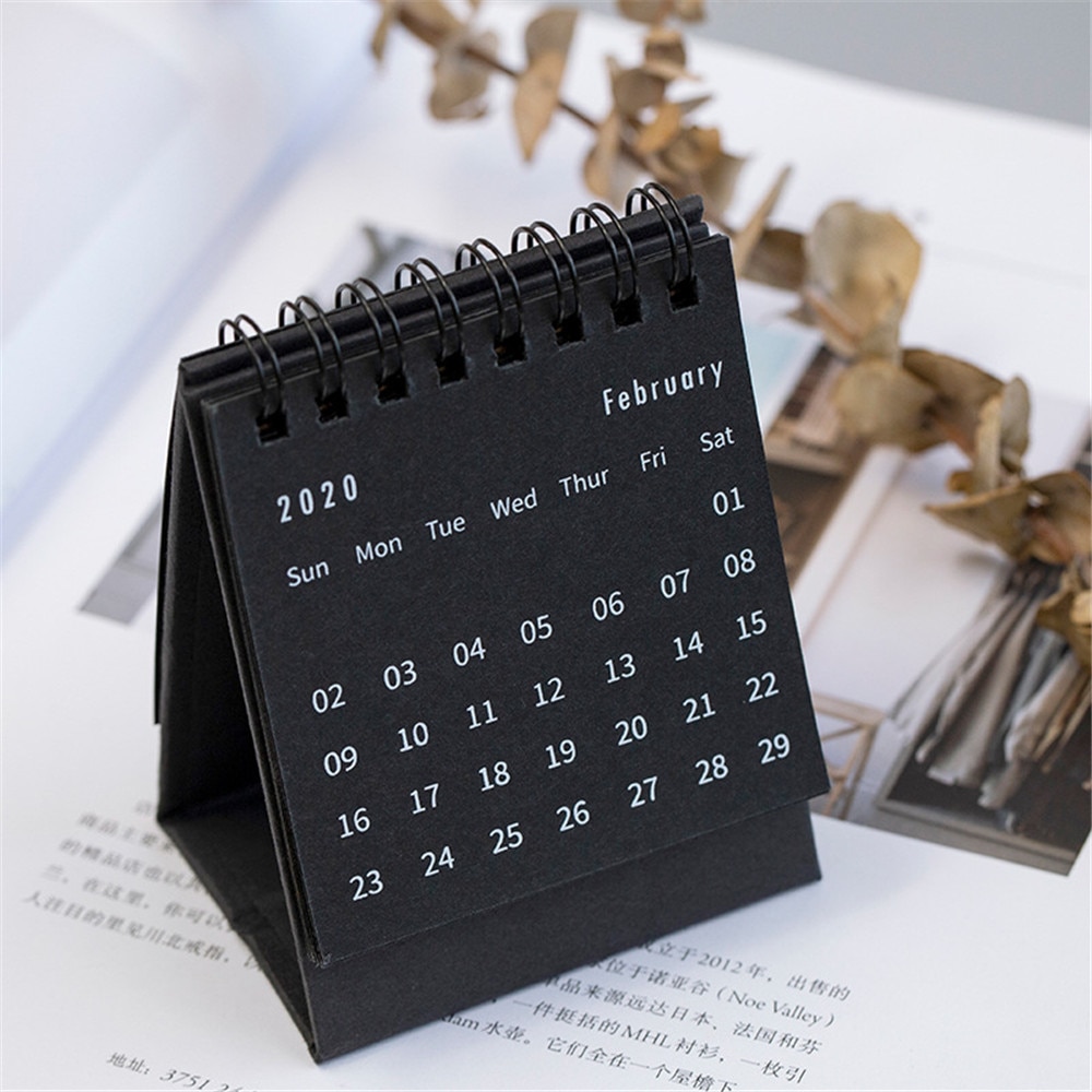 Desk Calendar 2020 Minimalist Design Desk Calendar 2020 Minimalist Design