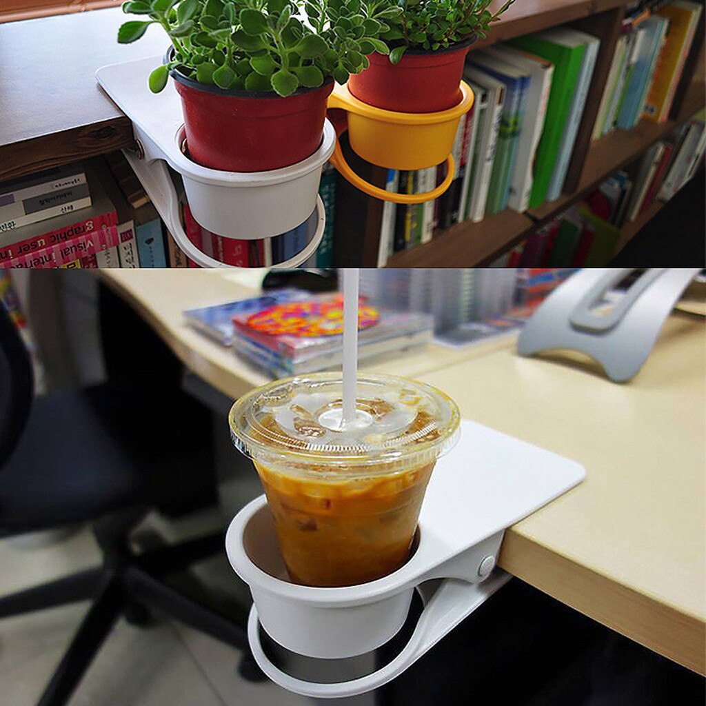 Desk Cup Holder Clip-on Design