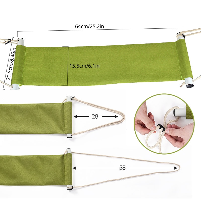 Desk Foot Hammock Foldable Swing Desk Foot Hammock Foldable Swing