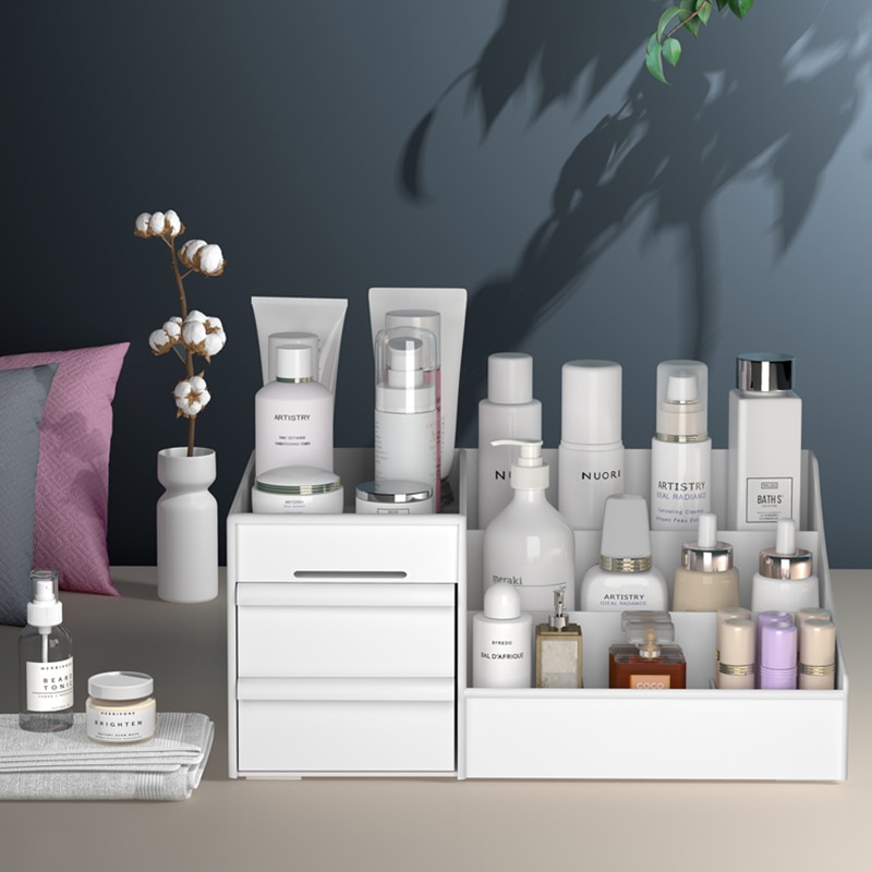Desk Makeup Organizer Vanity Storage