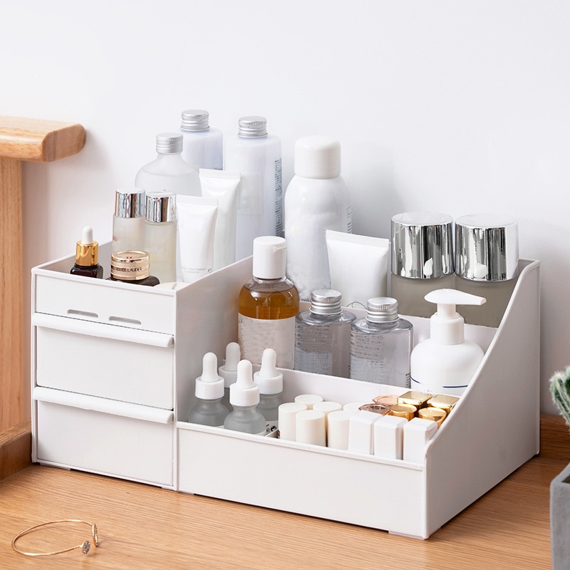 Desk Makeup Organizer Vanity Storage