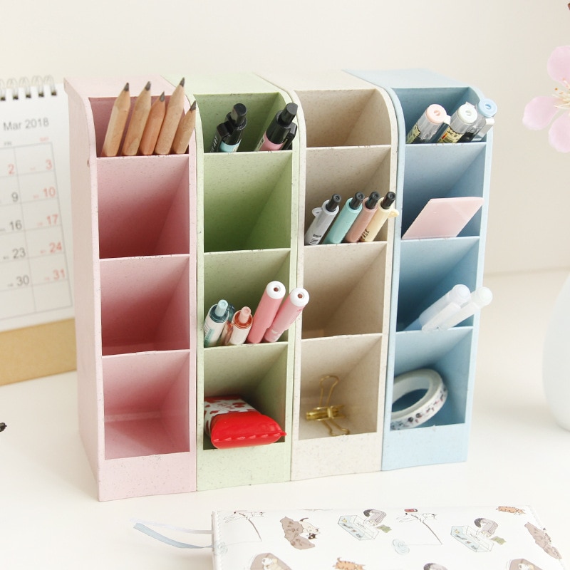 Desk Pen Holder 4 Grid Organizer Desk Pen Holder 4 Grid Organizer