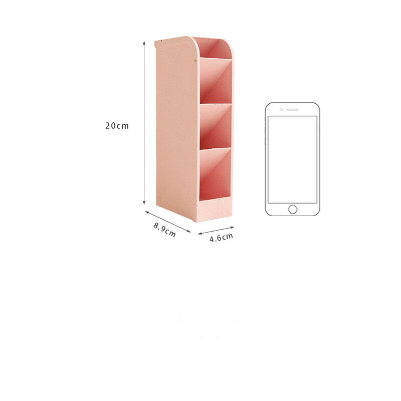 Desk Pen Holder 4 Grid Organizer