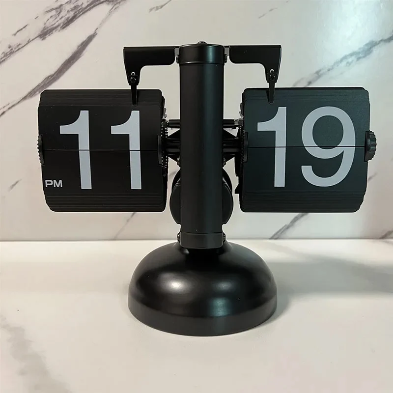 Desktop Clock European Creative Flip Down Page Desk Clocks Retro Flip Table Clock Mechanical Automatic Flip Clock Home Desktop Clock European Creative Flip Down Page Desk Clocks Retro Flip Table Clock Mechanical Automatic Flip Clock Home