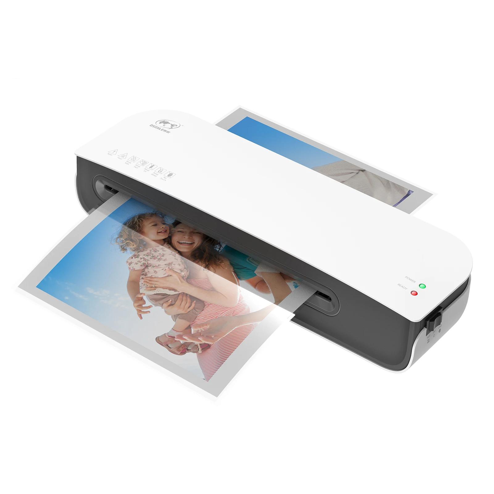 Desktop Laminator Machine Set A4 Size Hot and Cold Lamination 2 Roller System 9 inches Max Width for A4/A5/A6