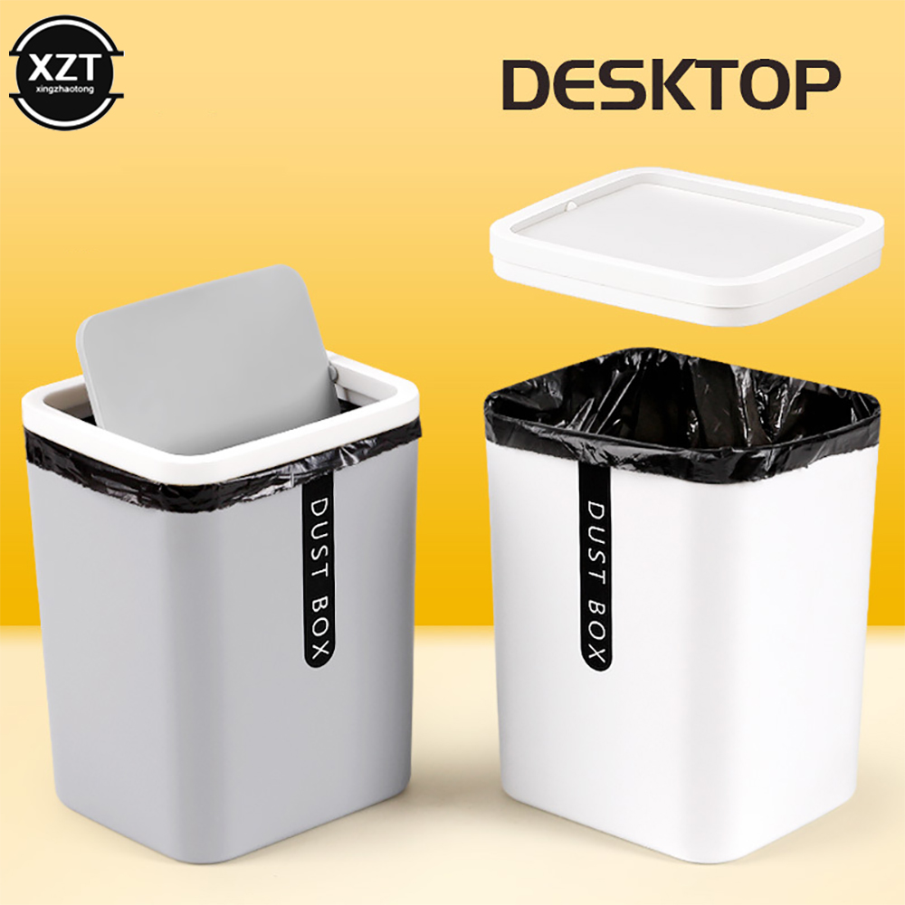 Desktop Small Plastic Trash Can