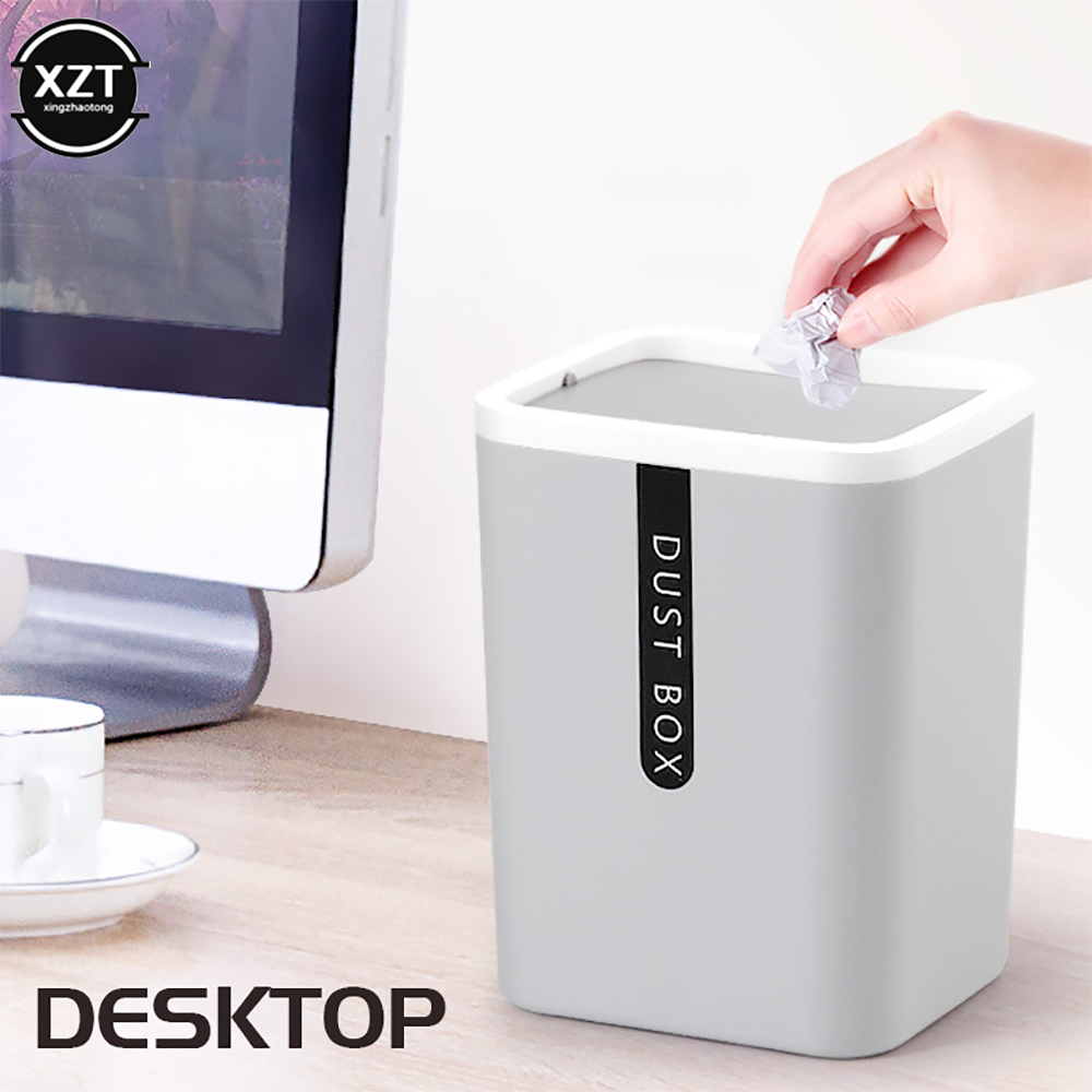 Desktop Small Plastic Trash Can