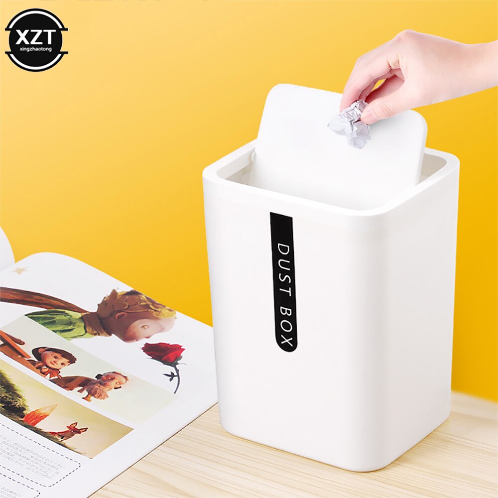 Desktop Small Plastic Trash Can