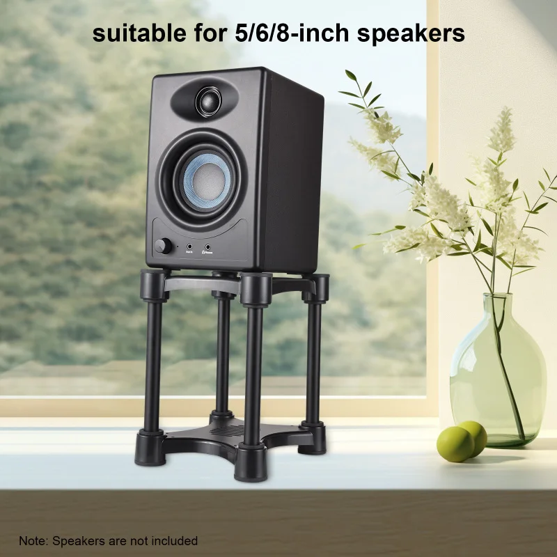 Desktop Speaker Stands Monitor Audio Bracket Shock Absorber Bracket Removable Speaker Monitor Stands for 5/6/8-inch Desktop Speaker Stands Monitor Audio Bracket Shock Absorber Bracket Removable Speaker Monitor Stands for 5/6/8-inch