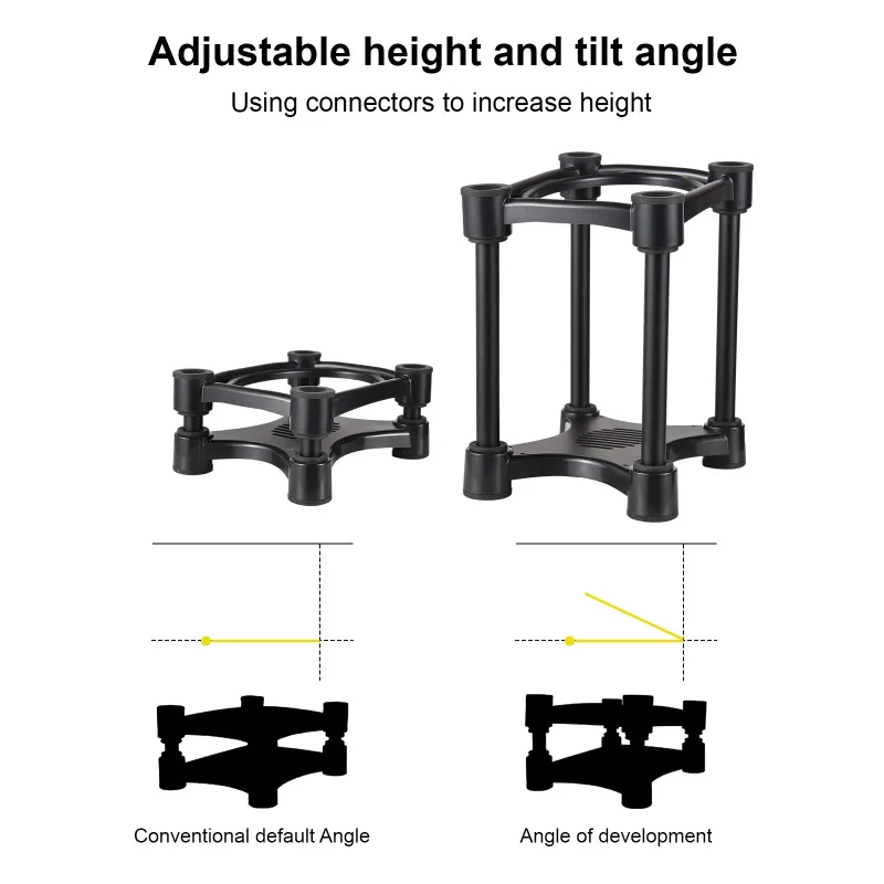Desktop Speaker Stands Monitor Audio Bracket Shock Absorber Bracket Removable Speaker Monitor Stands for 5/6/8-inch Desktop Speaker Stands Monitor Audio Bracket Shock Absorber Bracket Removable Speaker Monitor Stands for 5/6/8-inch
