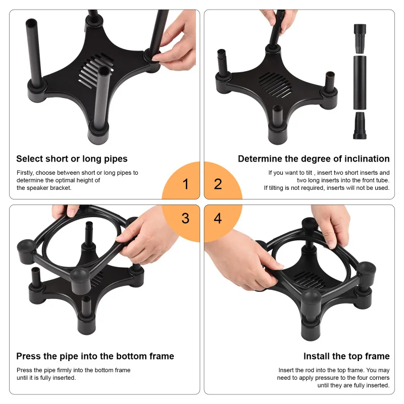 Desktop Speaker Stands Monitor Audio Bracket Shock Absorber Bracket Removable Speaker Monitor Stands for 5/6/8-inch Desktop Speaker Stands Monitor Audio Bracket Shock Absorber Bracket Removable Speaker Monitor Stands for 5/6/8-inch