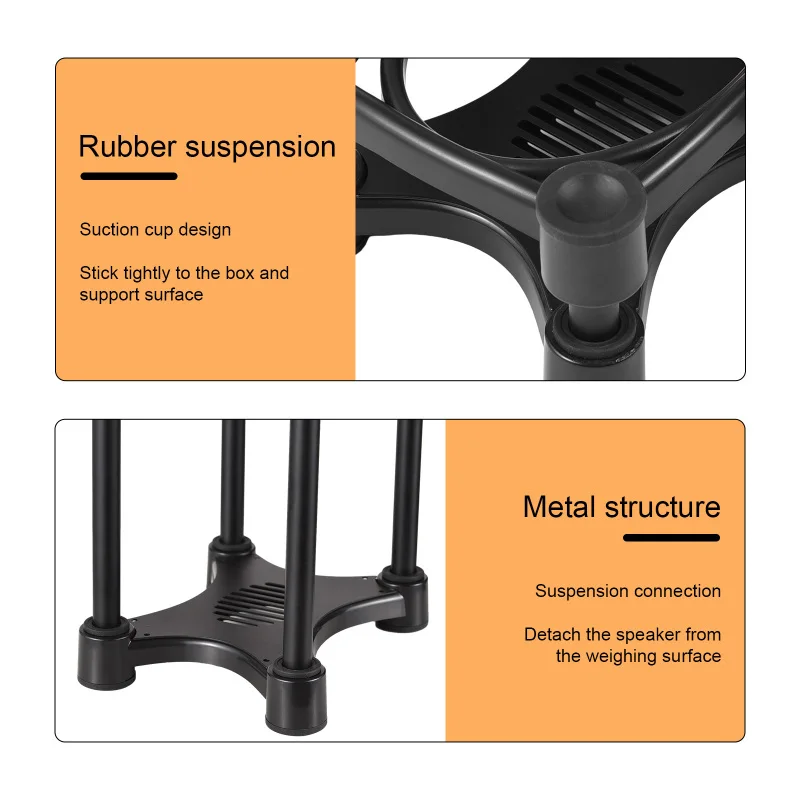 Desktop Speaker Stands Monitor Audio Bracket Shock Absorber Bracket Removable Speaker Monitor Stands for 5/6/8-inch Desktop Speaker Stands Monitor Audio Bracket Shock Absorber Bracket Removable Speaker Monitor Stands for 5/6/8-inch