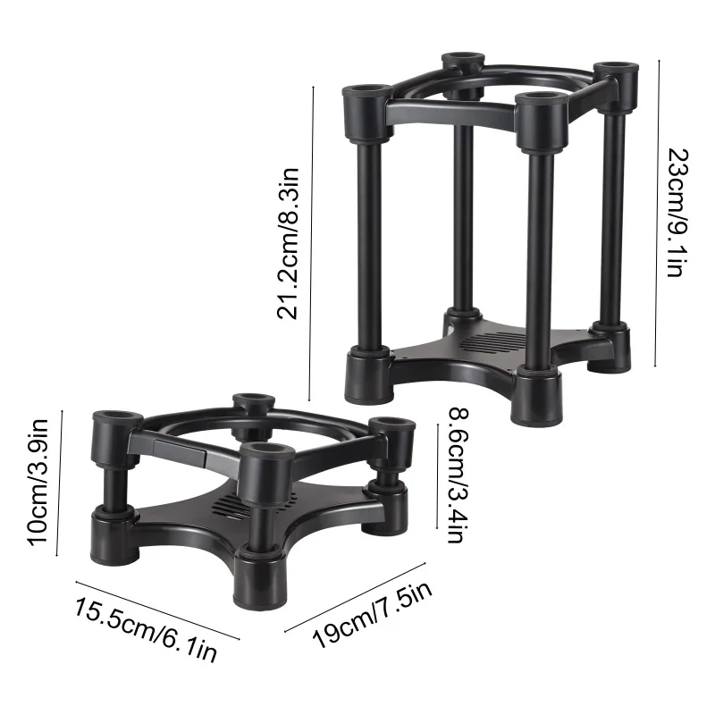 Desktop Speaker Stands Monitor Audio Bracket Shock Absorber Bracket Removable Speaker Monitor Stands for 5/6/8-inch Desktop Speaker Stands Monitor Audio Bracket Shock Absorber Bracket Removable Speaker Monitor Stands for 5/6/8-inch