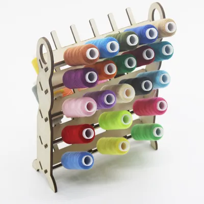 Detachable 50 Spools Wooden Spool Holder Detachable 50 Spools Wooden Spool Holder