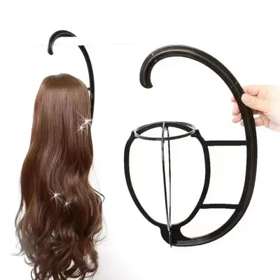 Detachable and Portable Plastic Hanging Wig Holder for Organizing Wig Storage, Head Cover, Hat Support Frame Detachable and Portable Plastic Hanging Wig Holder for Organizing Wig Storage, Head Cover, Hat Support Frame