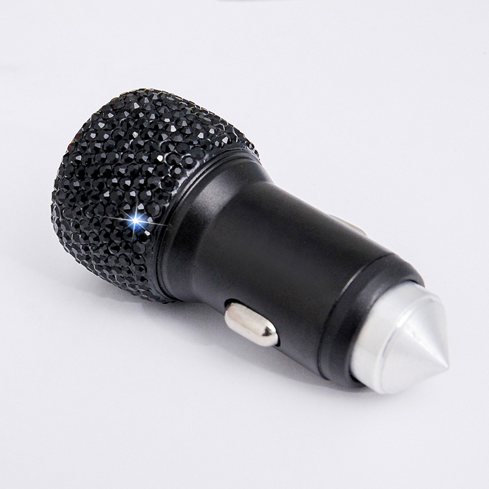 Diamond Dual Port Car Charger USB Fast Charger Diamond Dual Port Car Charger USB Fast Charger