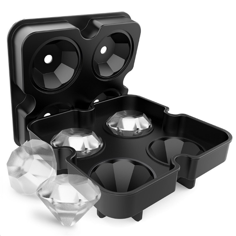 Diamond Ice Mold 4 Cell Tray