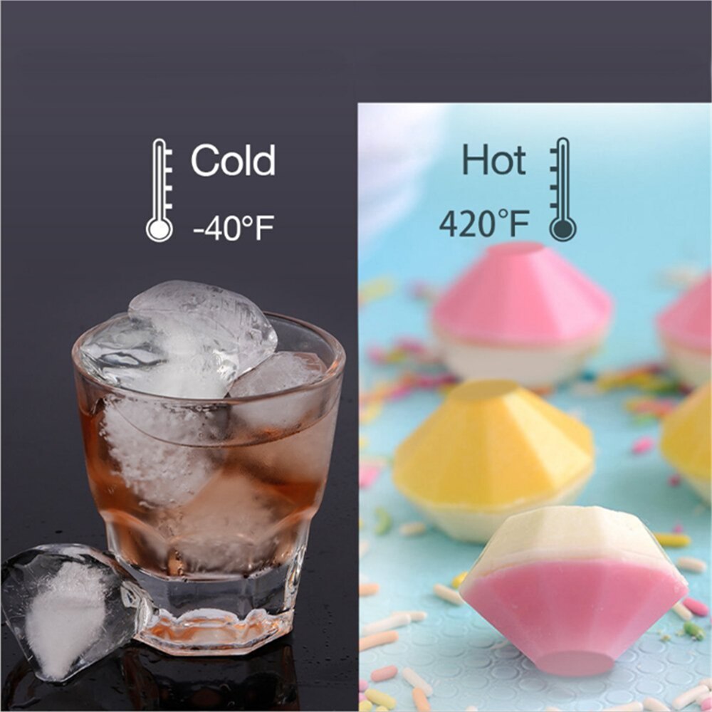 Diamond Ice Mold 4 Cell Tray Diamond Ice Mold 4 Cell Tray